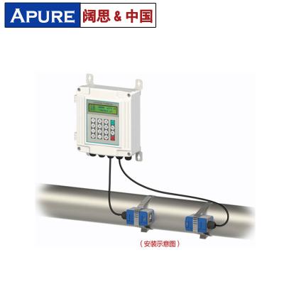 [APURE]固定式超聲波流量計 廣泛應用于各種液體長期在線測量的流量計，可選傳感器外夾式、插入式、管段式